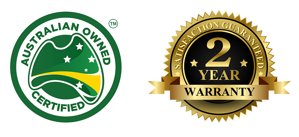 australian owned certified and two year warranty